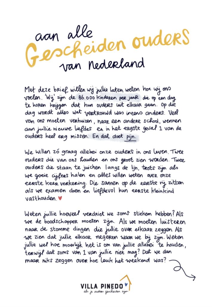 De open brief aan alle gescheiden ouders van Nederland (deel 1)